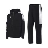 Adidas Taekwondo 3-Stripes Classic Retro Straight Leg Hoodie Cotton Two-Piece Casual Sports Suit Unisex suit CLTR02JTK+TR411TK S