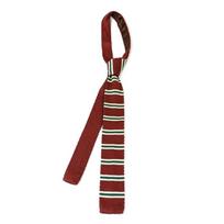 Teens Knit Necktie Women British Style Striped Necktie Uniform Self Tie Necktie