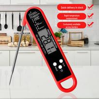 Skaitmeninis sulankstomas maisto termometras virtuvei, kepimui, mėsai ir BBQ -50~300℃ (Red)