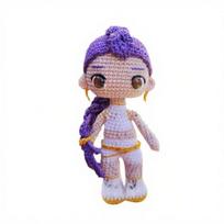 Korėjietiška Pop Crocheted Lėlė Rankų darbo Nerta Medžiotojo Lėlė Anime Kolekcionuojama Lėlė Dovana Gerbėjams Kolekcionieriams Kalėdinė Kojinė A