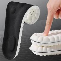 4D Masažiniai Batai Vidpadžiai Super Minkšti Latekso Sportiniai Vidpadžiai Pėdoms Bėgimui Krepšinio Batų Padai Arkos Atrama Ortopediniai Įdėklai Unisex 35-36