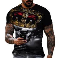Vyriški marškinėliai trumpomis rankovėmis Gothic Tamsus Skeleton Siaubo stiliaus Labai geros kokybės Lycra Poliesterio marškinėliai Oversize S-5XL stori marškinėliai 5XL gray