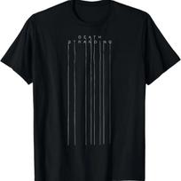 Death Stranding Logotipas Vaizdo Žaidimų Prekės Marškinėliai S juoda