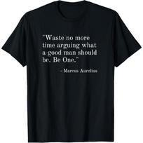 Stoicizmas Marcus Aurelius Stoikiškos Citatos Seneca Epiktetas Marškinėliai S juoda