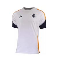 Adidas Real Madrid T-Shirt Comfortable Soft Crew Neck Pullover Short Sleeve Football Shirt Men Tops IT5145 M