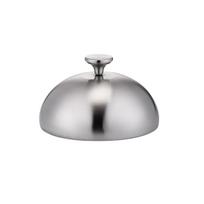 Metalinis kupolinis maisto dangtis Nerūdijančio plieno plokštelės dangtis maisto gaminimui ir apsaugai 14CM