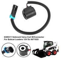 6309311 Solenoidinio vožtuvo ritė su jungtimi Bobcat krautuvams 12V DC 6671025