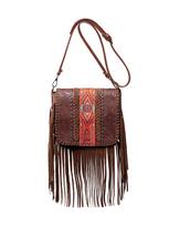 Women's 2025 Bohemian Tassel Woven Crossbody Bag for Autumn/Winter kava