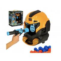 Tikslinio šaudymo roboto galvos arcade žaidimo rinkinys pistoletas + kamuoliukai