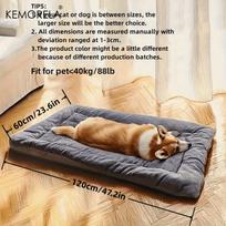 Ypač didelė pliušinė šuns guolio sofa, sutirštinta, super minkšta poliesterio augintinio kilimėlis, šunų narvo kilimėlis, lova mažiems, vidutinio dydžio, dideliems šunims