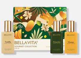 Rinkinys BellaVita Gourmet moterims: kvapusis vanduo EDP, 20 ml + kvapusis vanduo EDP, 20 ml + kvapusis vanduo EDP, 20 ml