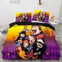 Anime Jujutsu Kaisen Patalynės Komplektas 3D Spausdintas Tinka Miegamajam Antklodės Užvalkalų Komplektas Su Pagalvės Užvalkalais Vaikams Namų Tekstilė 70x133cm 3pcs