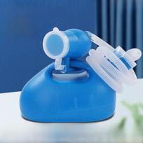 Men's Night Pot: Elderly & Children's Urinal with Cover & Scale - Bedpan & Urine Collector White 1000ml