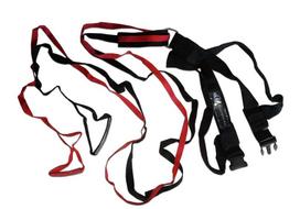 Greičio treniruočių diržas Yakimasport, 270 cm, juodas/raudonas