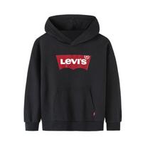 Levi's Pullover Hoodie Classic Batwing Logo Patogūs vaikiški džemperiai su gobtuvu, juodi, LV2142115GS-001 S