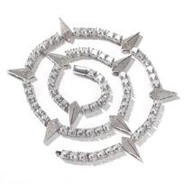 Rap Juodoji Pantera Tas pats Vyrų Karoliai Aukšto Stiliaus Tendencija Nišinis Cirkonis Teniso Grandinėlė Populiarūs Papuošalai necklace 18inch (length 45cm)