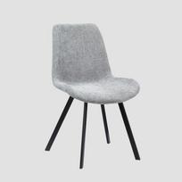Homla SILLA Moderni Pilka Valgomojo Kėdė, 52 x 60 x 83.5 cm