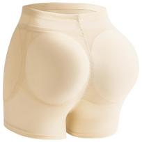 Moteriškos klubus didinančios, sėdmenis pakeliančios, pilvą formuojančios kelnės su kempinėlės įdėklais - Kvėpuojantis tinklinis didelio dydžio modelis 2XL kūno spalva
