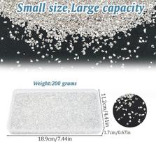 Skaldyto stiklo drožlės nagų dailei Craffancy WHQ-7F1477-W-YF-EU9, 200 g