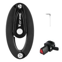 Bike Lock Foldable Password Rust-Proof Anti Theft MTB Road Bicycle Electric Lock black