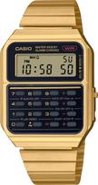 Casio Vintage Series Digital Watch with Gold Metal Overseas Model 8-Digit Calculator, CA-500WEG-1A, Unisex, Band, [Used]