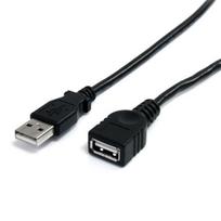 StarTech.com 6 FT USB EXTENSION CABLE 6 ft Black USB 2.0 Extension