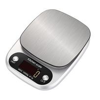 Digital Kitchen Scale Stainless Steel LCD Electronic Food Scale Jewelry Coffee Baking Portable High-quality Kitchen Tool 10kg/1g 10kg/1g vegas aukso spalvos