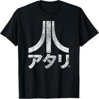 ATARI Japanese Characters Distressed Logo T-Shirt S juoda
