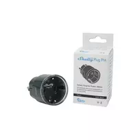 Shelly Plug PM Gen3 išmanusis 16A kištukas, juodas