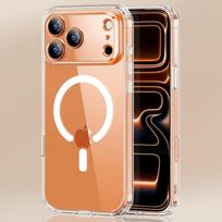 Magnetic Phone Case For iPhone 17 16 15 14 13 12 11 Pro Max Plus Air Wireless Charge for Magsafe Case Clear Cover Anti-Yellowing iPhone 13 mini