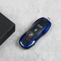Porsche Gentian Blue Raktų dėklas Cayenne Macan911 Paramela 718/Taycan Mėlynas gray