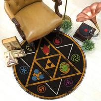 Legend of Zelda Kilimas Zelda Dekoras Apvalus Grindų Plotas Kilimas Žaidimų Kambario Kilimas Žaidėjų Dovanos Svetainė Miegamasis Populiarus Kilimas Diameter 60cm
