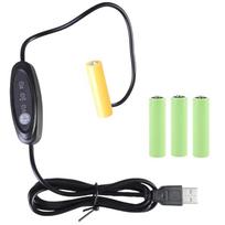 USB 5V 2A į 3V 4,5V 6V Maitinimo laidas Pakeičia AA LR6 Baterijas Laikrodžiams, Ventiliatoriui ir Nuotolinio Valdymo Pultams 1