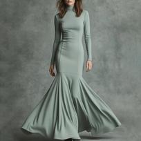 Women's Elegant Color Mermaid Maxi Dress XXL