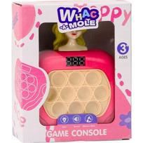 LEAN Toys Pop-It Wac A Mole Doll Lights Sounds Pink Game