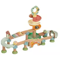 Tooky Toy medinė kamuoliukų trasa su kliūtimis, TK744N