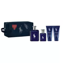 Set Ralph Lauren: Polo Blue, Eau De Toilette, For Men, 125 ml + Polo Blue, Eau De Toilette, For Men, 40 ml + Polo Blue, Shower Gel & Shampoo 2-In-1, 50 ml + Polo Blue, Moisturizing, After-Shave Balm, 50 ml