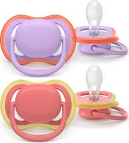 Philips Avent - Ultra air soother, 18m+, orange /pink