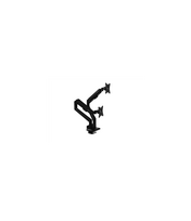 Arozzi Desk Mount | Neo Duo - Gas Spring Monitor Arm AZ-ALZARE-NEO-DUO-BK | Tilt, Swivel, Rotation | Maximum weight (capacity) 9