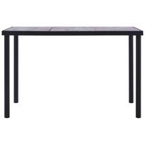 Valgomojo Stalas，Virtuvės stalas, juodas ir betono pilkas, 160x80x75cm, MDF CFE87941
