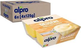 "Alpro Soya Dessert Fine Vanilla" - sojų desertas - veganiškas, natūraliai be laktozės - daug kalcio ir vitaminų - 6 x (4 x 125) g