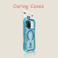 iPhone 17 Pro Max dėklas Ledo mėlynas Skaidrus Magnetinis Trys Viename Atsparus Smūgiams Kietas Suderinamas su iPhone 16 15 14 13 12 11 iPhone 12 Pro mėlyna