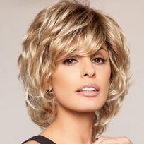 Women’s Natural Look Fluffy Full Cap Synthetic Wig Fashion Short Curly Hairpiece auksas