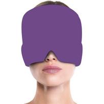 Migrenos malšinimo kepurė Galvos skausmo kepurė Gelio šalto terapija Ledo kepurė skausmui malšinti Ledo kepurė Akių kaukė Stresas Spaudimas Skausmo malšinimas 1PCS violetinė