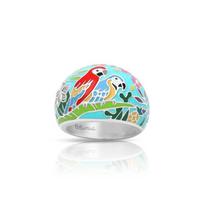 National Style Colored Enamel Retro Inlaid Diamond Universal Ring For Men and Women, Personalized Contrasting Color 5