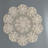 1 vnt. Vintažiniai nerti servetėlės 60cm apvalus stalo padėkliukas Shabby Chic nėrimo padėkliukas Rankų darbo vestuvių renginio dekoras 60CM