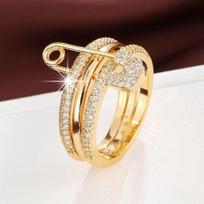 Stacked Rings Fashion Trend Street Style Gift for Friends Birthday Party Surprise Zircon Ring  Wedding Gifts 10