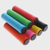 Ultra-Light Shock-Absorbing Silicone Mountain Bike Grips raudona