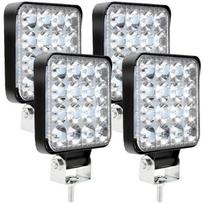 4 x LED darbinis žibintas 12V 24V Darbinis žibintas 16 LED 48W, Atsparus vandeniui IP67 visureigiams, traktoriams A11