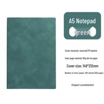 Retro A5 Office Business Notebook - Chinese Style Stationery Gift Set pilka spalva